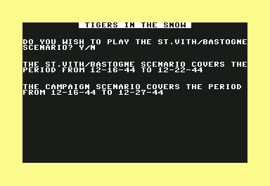 Tigers in the snow screenshot 4 for Commodore 64